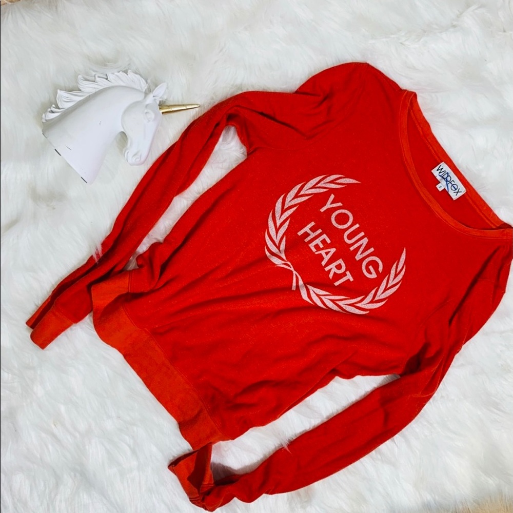 WILDFOX Young Heart sweatshirt size small